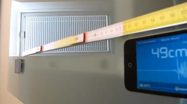 iPhone Acoustic Ruler
